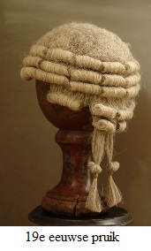 19e eeuwse pruik
