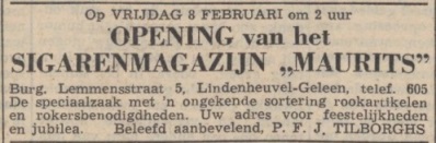 opening Sigarenmagazijn Maurits